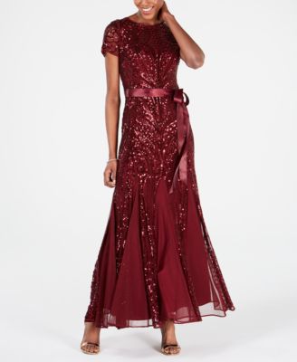 R ☀ M Richards Petite Sequined Gown ...